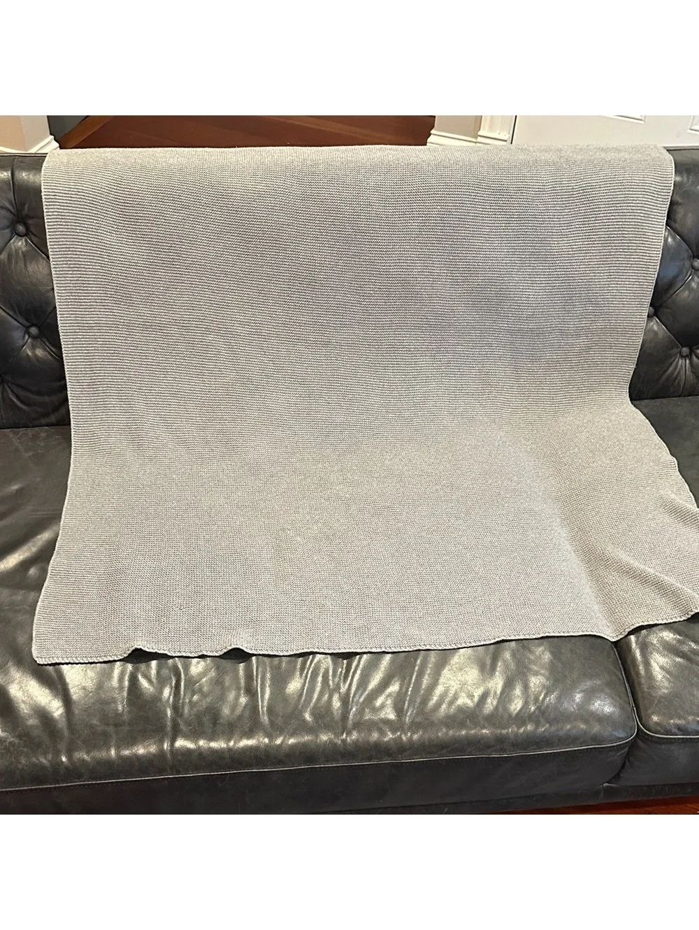 Elegant Gray Home Throw Blanket Gray Blankets & Throws Size 58”x51” lightweight